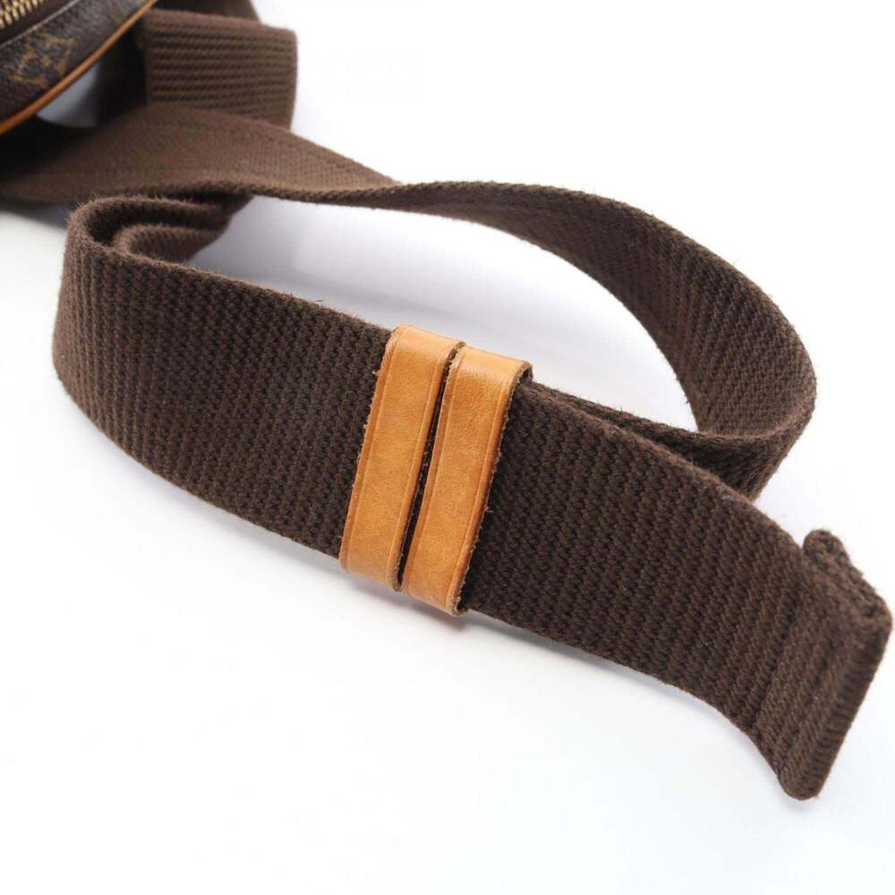 LOUIS VUITTON Authentic Brown Monogram Leather Pochette Fanny Pack - Picture 9 of 10
